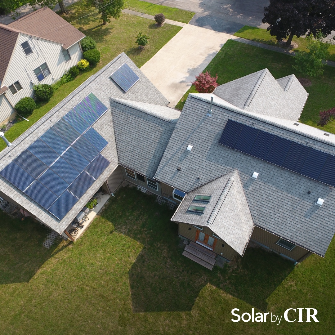 SolarByCIR's tweet photo. CIR is a local company with 45 years of experience, and with that excellent track record, has been chosen among hundreds of customers across WNY. 

Mr. Goers decided to use this opportunity to install 18 Silfab SLA300M solar panels on his excellent south and west facing roofs ... https://t.co/K6NDA20cQP