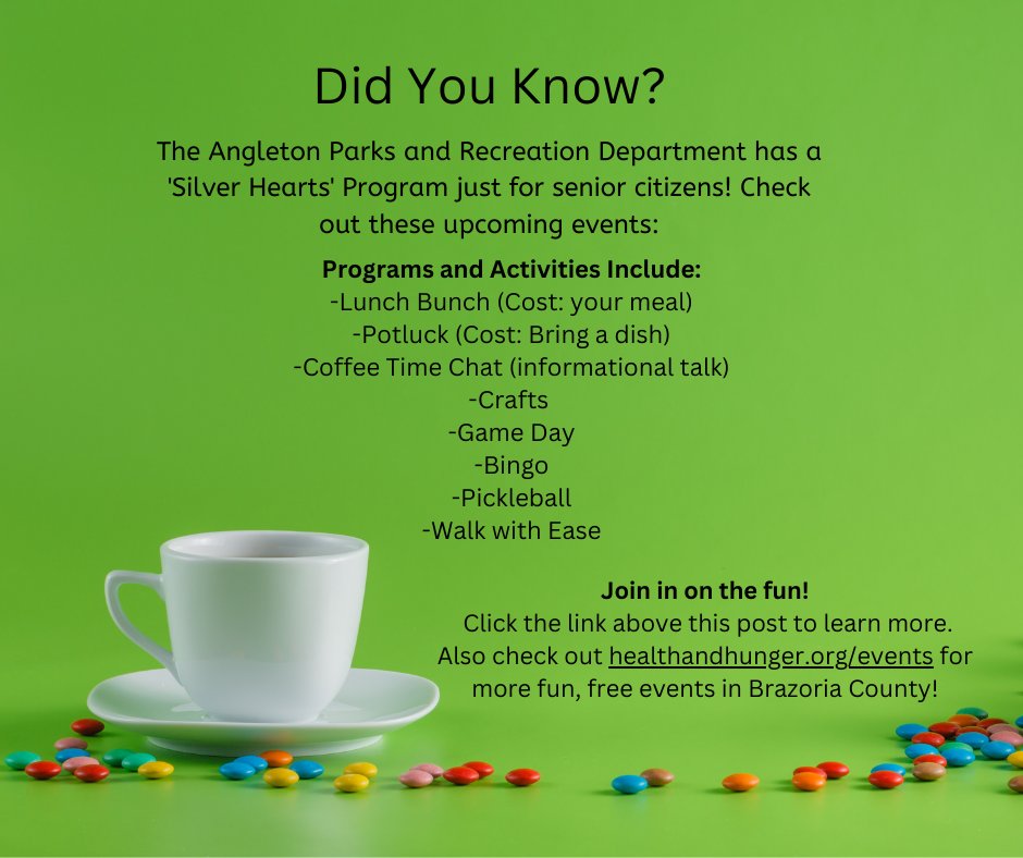 Health and Hunger Solutions for Brazoria County tweet media