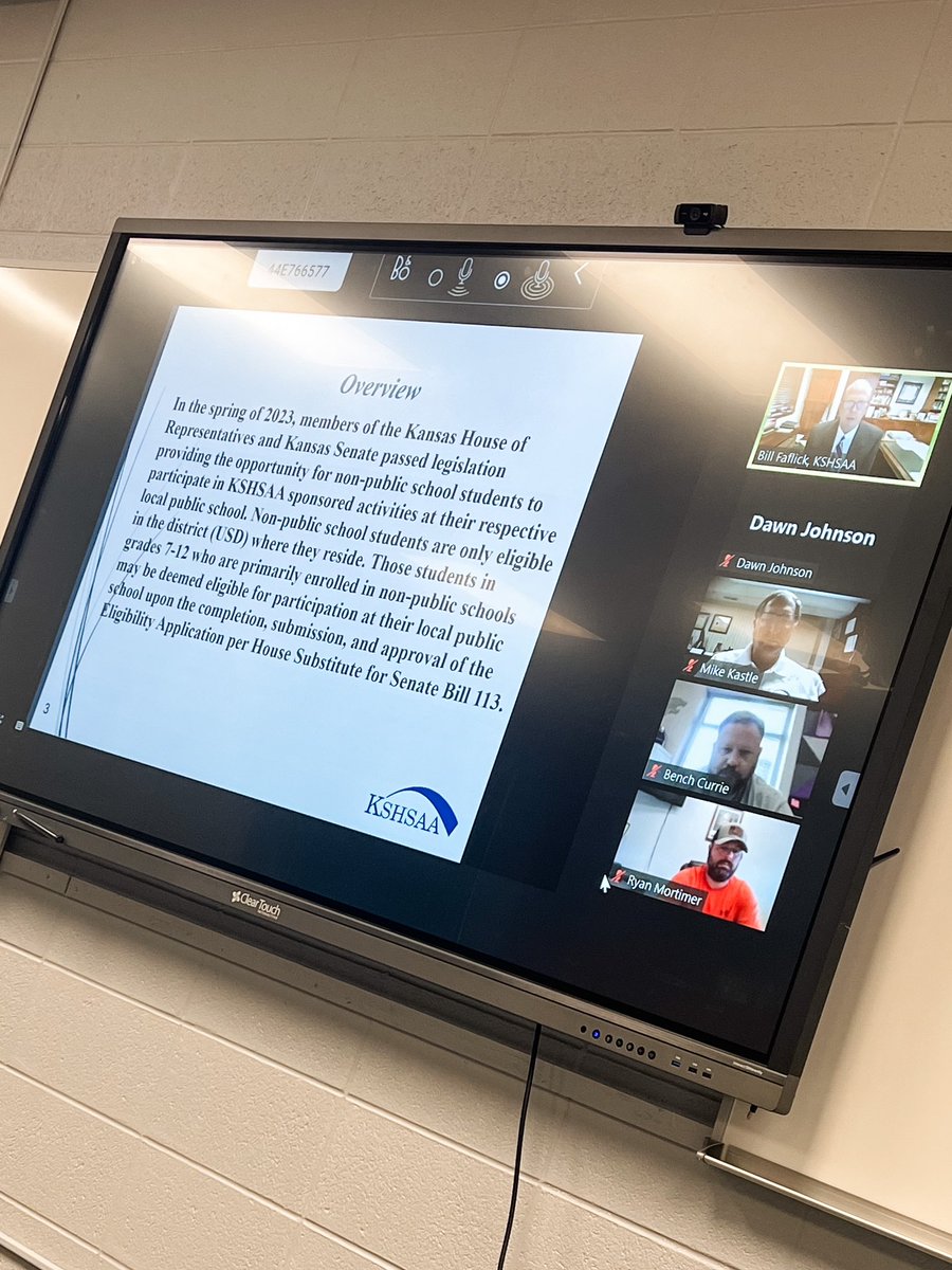 mrs_melevans's tweet photo. Appreciate KSHSAA taking time to explain how HSub113 impacts athletics.

Disappointed this piece of legislation seems to find even more ways to disincentivize public school attendance. 

“Attend private/home schools but utilize the extracurriculars public schools offer.”
-HSub113 https://t.co/oCReBbJy6O