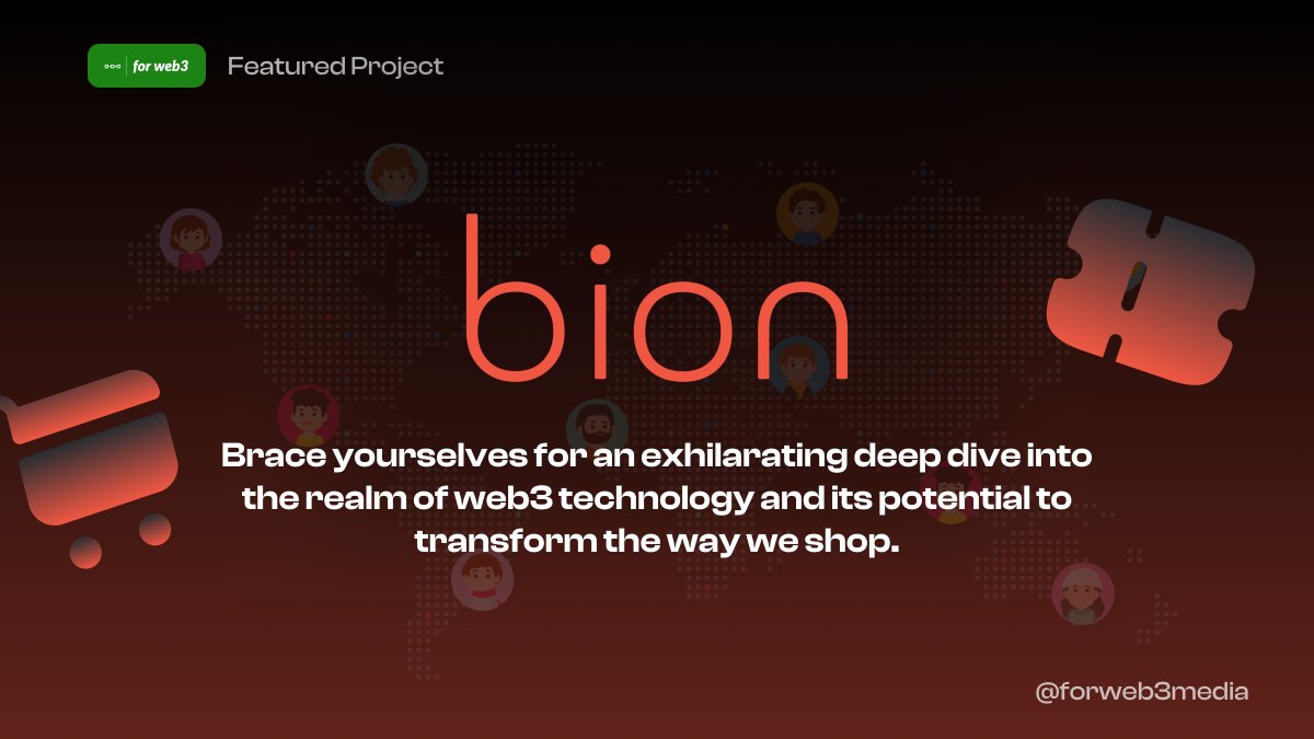 forweb3media's tweet photo. Want to get 60% off on your favourite brands paying with crypto? 🛍️

With instant cryptoback &amp; buy now pay later option!? 🤯

Sounds intriguing? 👀

Introducing @bion_app, revolutionising the shopping experience with web3 magic! 🪄🧵 https://t.co/ghId5Mt053