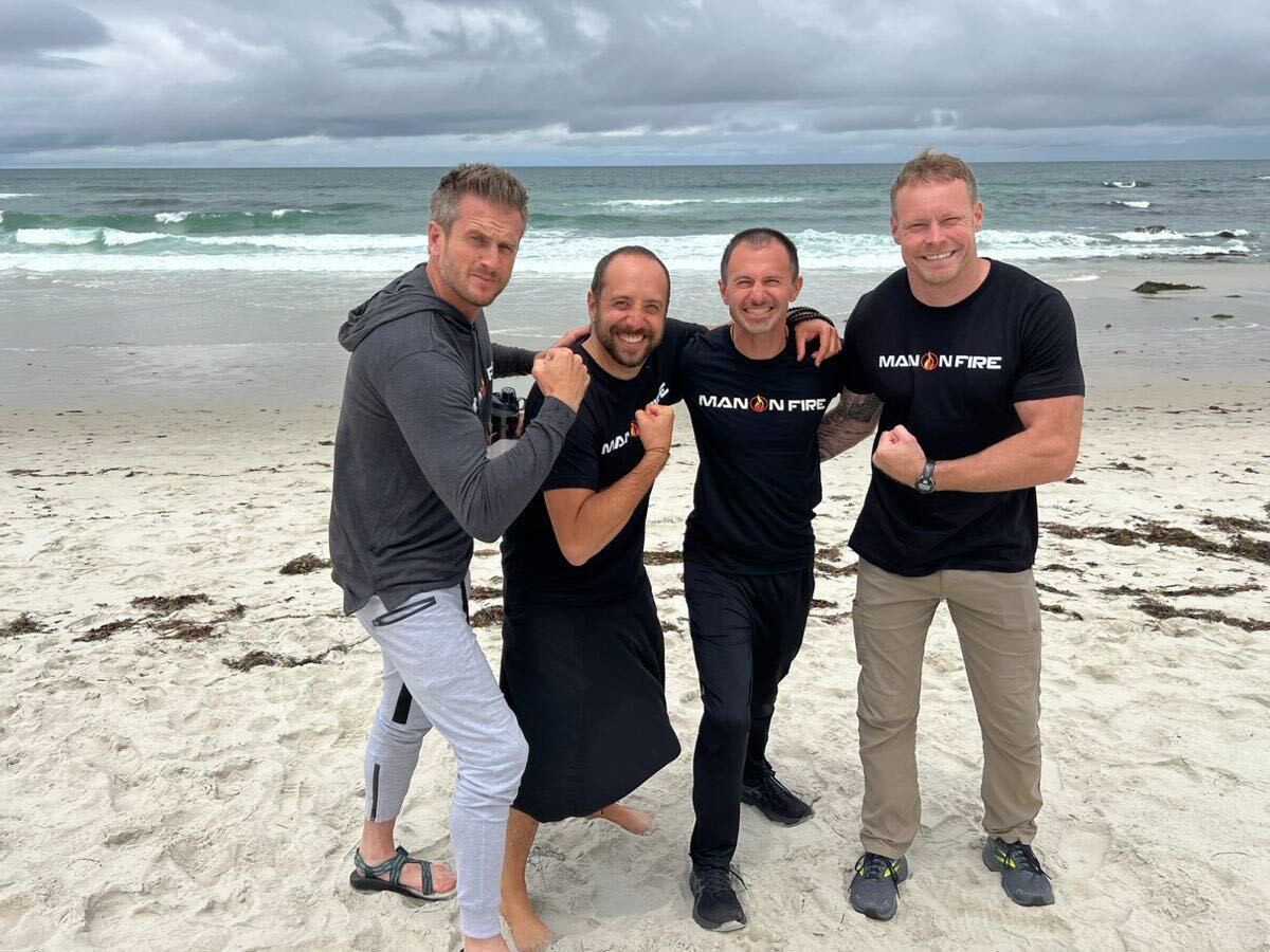 mofrising's tweet photo. What does a Chiropractor, Monk, Engineer &amp; Army Ranger have in common? They've all reclaimed their Passion, Power &amp; Purpose. Man On FIRE - holding men accountable to living into their full potential.

#manonfirerising #davidmehler #goals #inspire #inspiration https://t.co/4w8Y8eLNCC