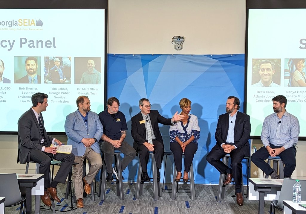 KendedaBuilding (@kendedabuilding) on Twitter photo Georgia SEIA #SolarPolicy panel at #KendedaBuilding. <a href="/ajc/">Atlanta Journal-Constitution</a> Drew Kann moderating panel with <a href="/SonyaHalpern_/">Senator Sonya Halpern</a>, <a href="/scottthomasson/">scottthomasson</a>, Tully Blalock, Bob Sherrier, PSC Commissioner <a href="/timechols/">Tim Echols</a>, and #GeorgiaTech professor Dr. Matt Oliver.
#solarenergy #solar #solarbusiness #renewableenergy Georgia SEIA #SolarPolicy panel at #KendedaBuilding. <a href="/ajc/">Atlanta Journal-Constitution</a> Drew Kann moderating panel with <a href="/SonyaHalpern_/">Senator Sonya Halpern</a>, <a href="/scottthomasson/">scottthomasson</a>, Tully Blalock, Bob Sherrier, PSC Commissioner <a href="/timechols/">Tim Echols</a>, and #GeorgiaTech professor Dr. Matt Oliver.
#solarenergy #solar #solarbusiness #renewableenergy