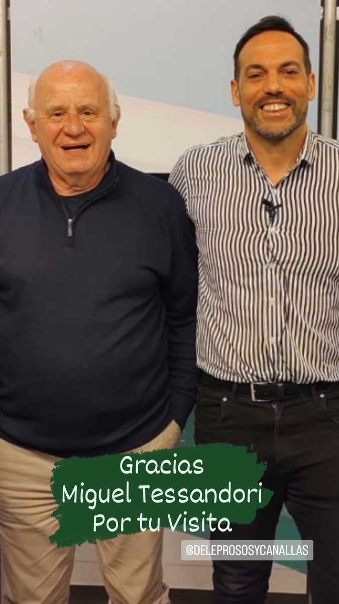 Muchas Gracias <a href="/MiguelTessando1/">Miguel Angel Tessandori</a> por tu vista a nuestro Programa <a href="/LeprasyCanallas/">De Leprosos y Canallas</a> por <a href="/tvregional2/">Televisión Regional Rosario</a> Gran Persona y con muchas ganas de cambiar la Realidad de Rosario. #Rosario #Elecciones2023 #SantaFe