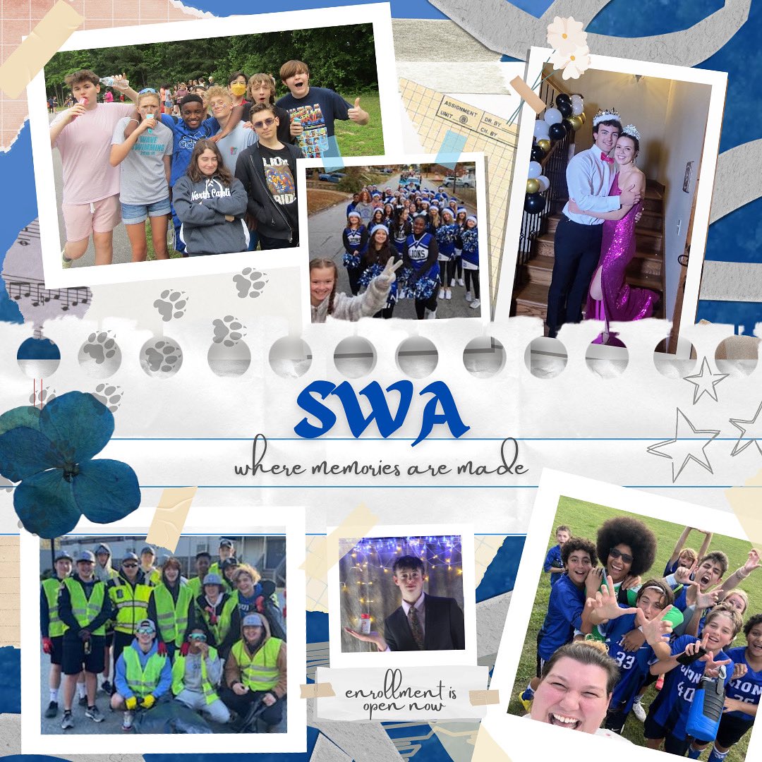 Swake_Academy's tweet photo. Enrollment is open, come be a part of our SWA family! We are a free, public charter school serving grades 6-12. The application is in the link in our bio!
#fuquay #raleigh #angier #nc #school #ec #hollysprings #middleschool #highschool https://t.co/3Dk6boZ7Sh