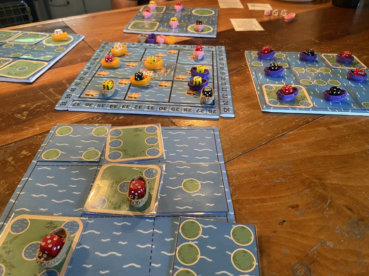Making some progress on Dice Islands, looking forward to testing this one on my trip to Puerto Rico!