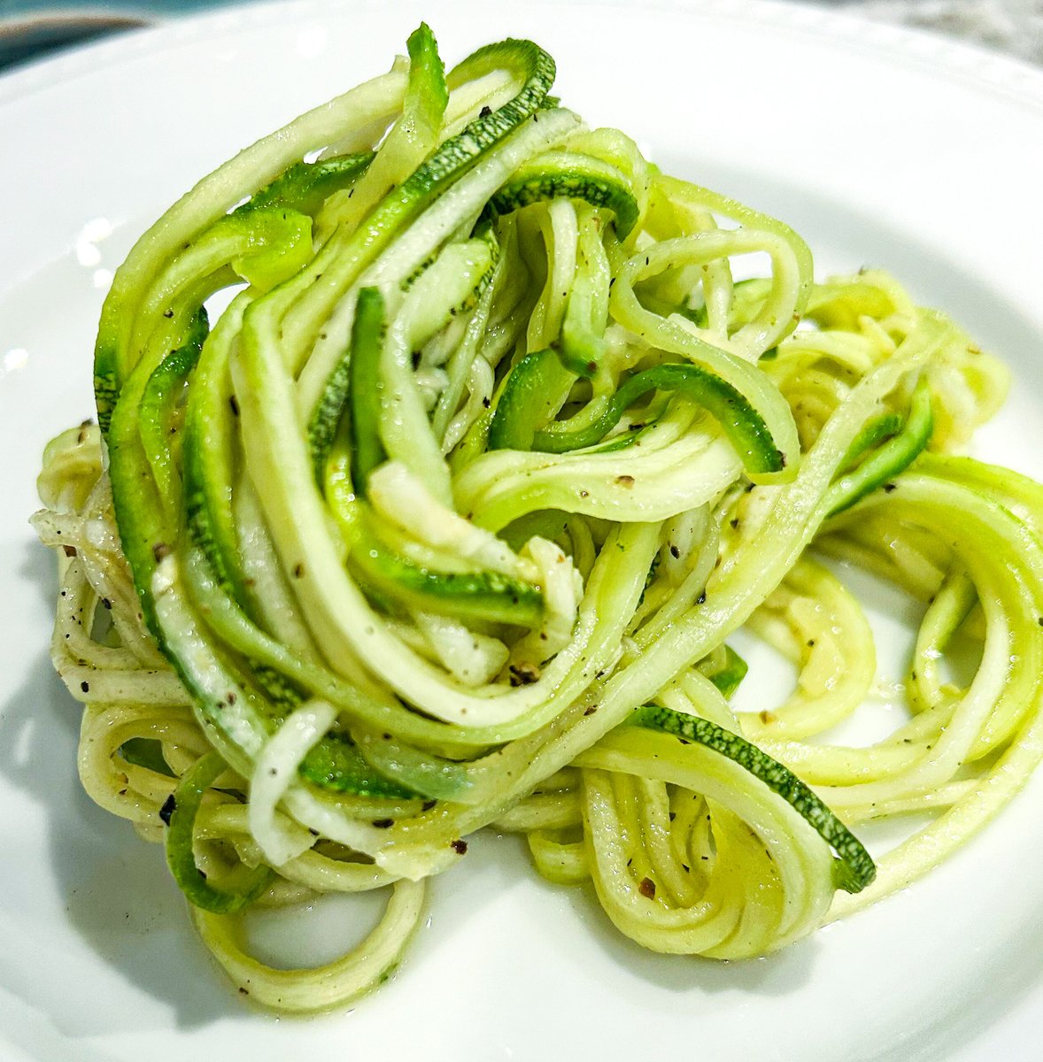 Did you know that Zoodles are Zucchini Noodles? What is your favorite way to eat this spiralized vegetable? Comment below or post a photo of how you serve Zoodles in your home. #zoodles #lowcarbinspo #spiralizedveggies #summersquash