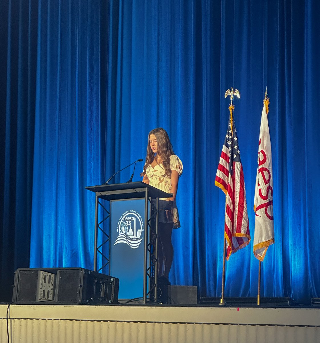 NDCELorg's tweet photo. This is Nivea Steckler, the daughter of Dave Steckler, speaking on the impact educators have had on her at the NAESP conference. She was originally in the foster care system and was adopted by the Steckler family!
Educators and leaders can impact others in many ways!
#NDCEL https://t.co/rTeXmtodRf