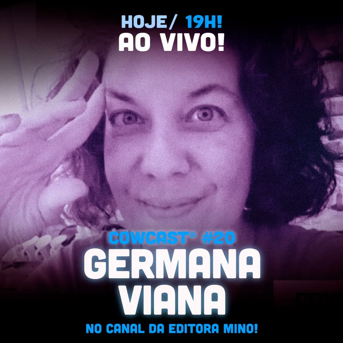 editoramino's tweet photo. Quarta é dia de falar de quadrinhos - igual todos os outros. 

Vai ter #cowcast com a @germana_fazgibi! 

Quadrinista de mão cheia, a história dela atravessa VÁRIOS campos dos quadrinhos no decorrer dos anos! A mulher tem crédito de sobra, minha gente. Vai ser tudo de bom! 💛🐄 https://t.co/UYZkUvx1BG