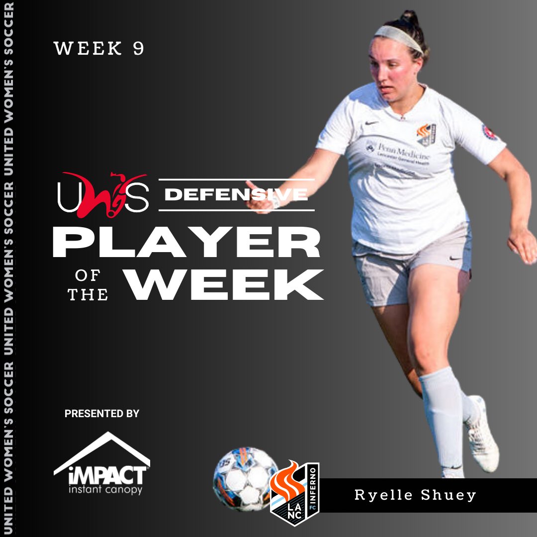 Ryelle Shuey’s exceptional performance at center back ensured that Lancaster Inferno retained the title of Defensive Player of the Week for the third consecutive week as well as secured fourth place in the East division standings.

Read more: uwssoccer.com/uws-week-9-awa…
