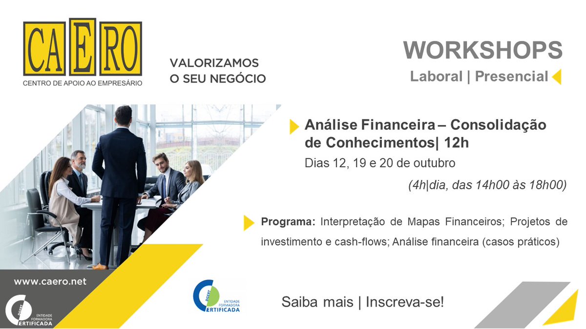 Caero_TVedras's tweet photo. Quer saber a importância de uma Análise Financeira da sua Empresa?
Quer conhecer dados Financeiros Confiáveis para tomadas de Decisão?
Então este 𝐖𝐨𝐫𝐤𝐬𝐡𝐨𝐩  é para si!
𝐈𝐧𝐬𝐜𝐫𝐞𝐯𝐚-𝐬𝐞 no link abaixo!
https://t.co/w3heFCvuHz https://t.co/gfPU7yl2L8