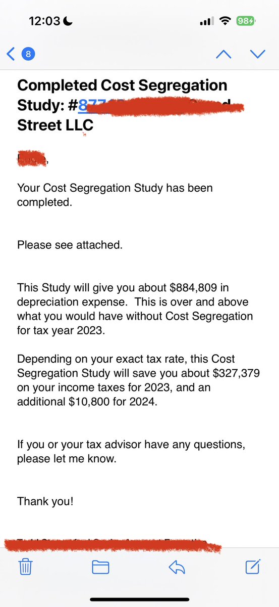 Loosing bonus depreciation in 2026 is going to be a brutal loss for RE professionals.  
#RETwit #costsegregation #bonusdepreciation