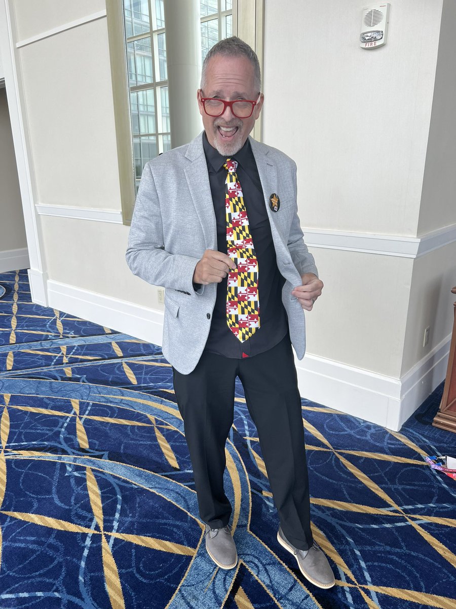 kaylentucker's tweet photo. Last #PrincipalFashion of #NAESP23 is incoming ED of @Maespmd Chris Wooleyhand https://t.co/jJDf96Q71a