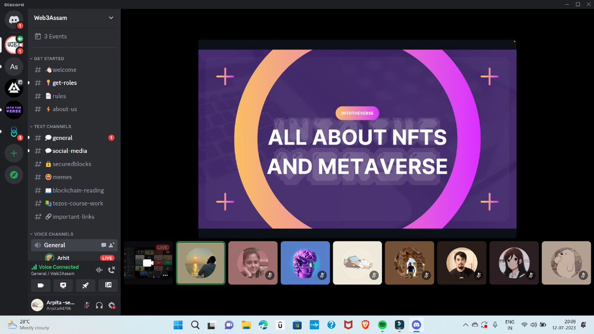 deka97521's tweet photo. @arhit_das, the Visionary Speaker from @IntoTheVerse_, enlightening the trainees of @Web3Assam  on NFTs and the Metavers. Unveiling  the captivating history of NFTs and dive into their profound impact on the gaming work.

#nft #gaming #gamingcommunity #web3community https://t.co/5PXT6MsUmW