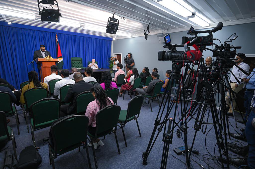 President Ali engages the media on several development matters, highlighting that he sees Government as a facilitator of growth and development.