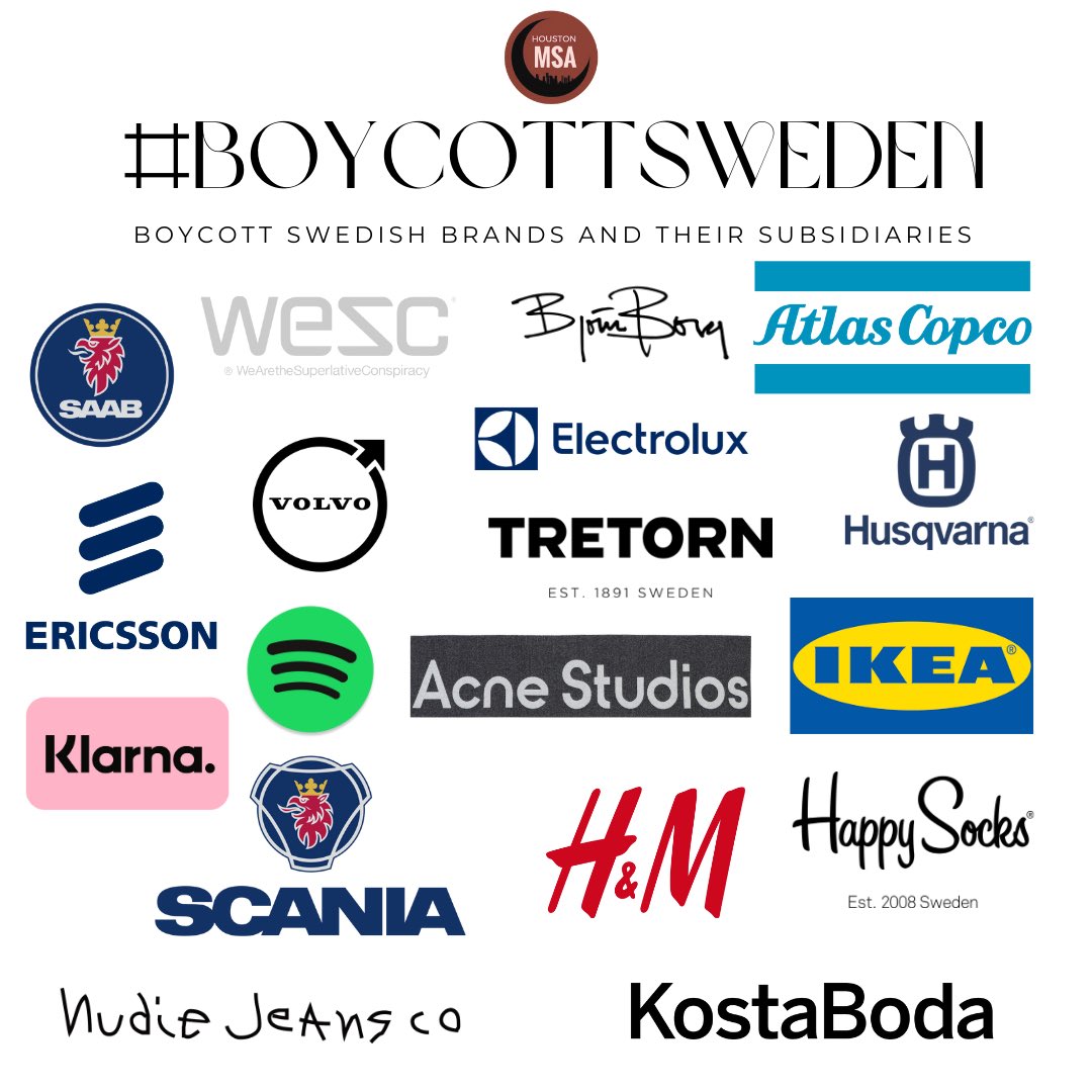 Take a Stand! Unite against the desecration of the Quran in Sweden! Share this post to raise awareness and let Sweden know that the world stands together against such acts of hate. Together, we can uphold the values of respect, tolerance, and religious freedom!  #BoycottSweden