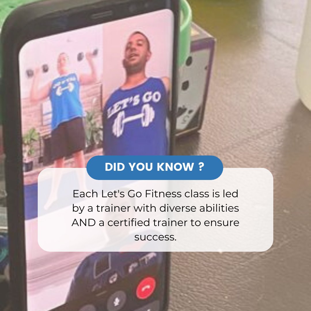 Let's Go Fitness offers a new career pathway for people with diverse abilities!  Our unique approach allows us to ensure athletes and trainers can relate to each other and support each other through each class.

#diverseabilities #fitnesstraining #autism #fitnessapp