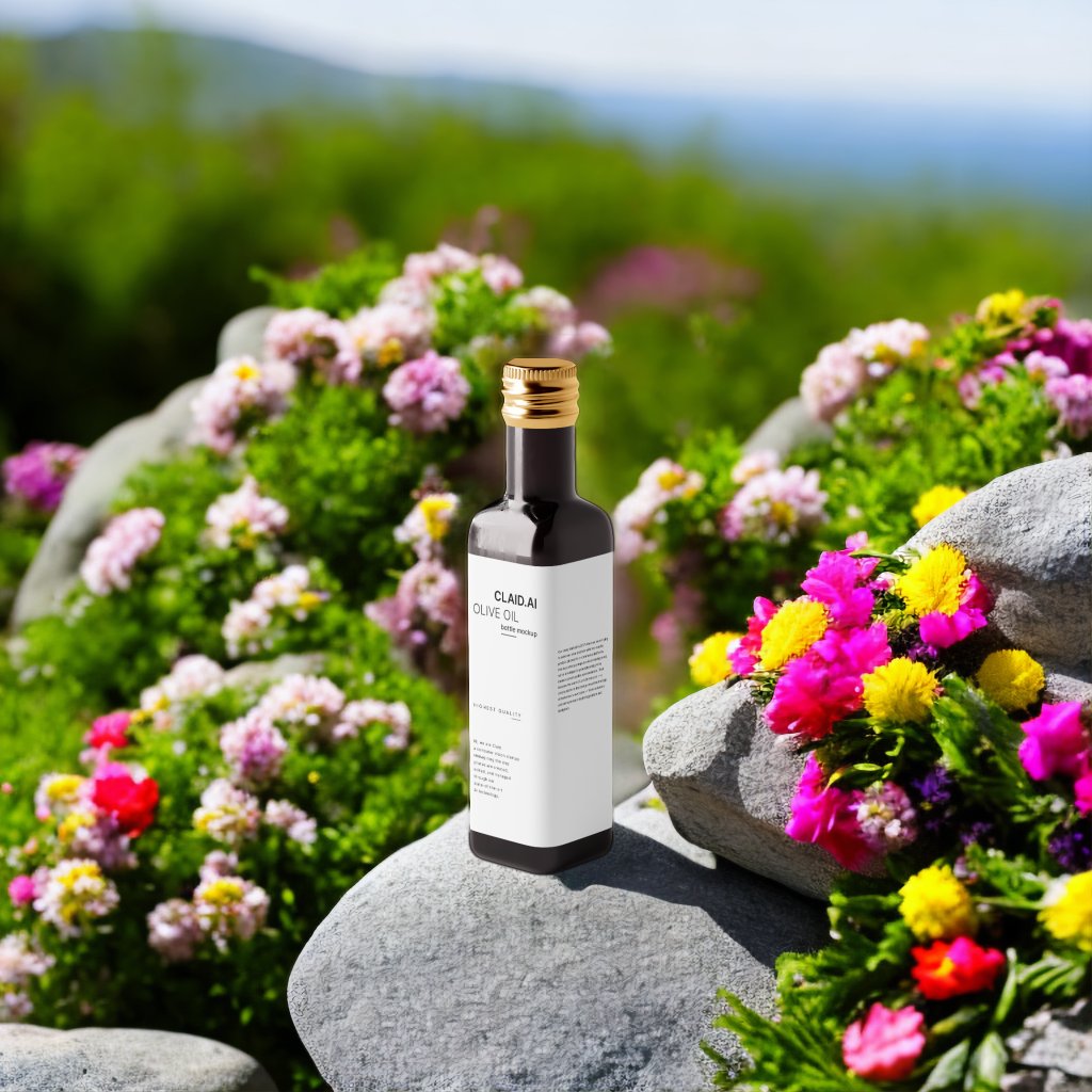 ClaidAI's tweet photo. Prompt of The Day✨

on a rock, surrounded by flowers, sun in the background, product photography

#ClaidAI #Prompt #AI https://t.co/NFbtx7q7U7