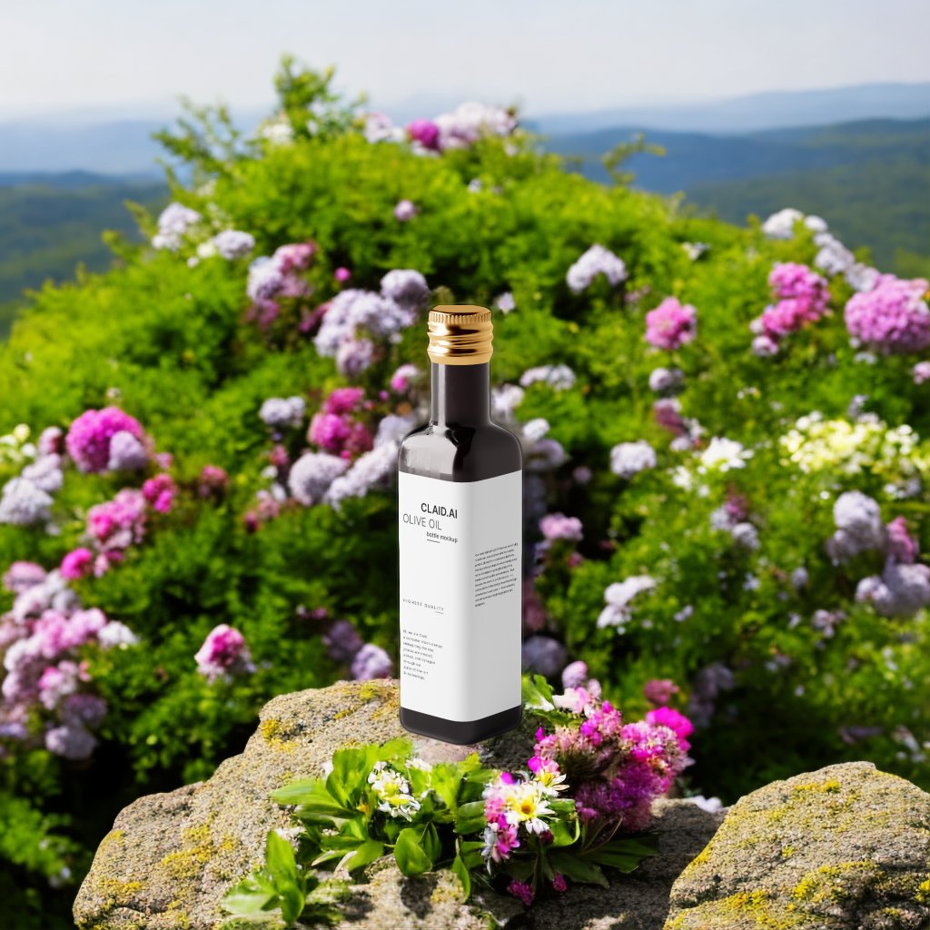 ClaidAI's tweet photo. Prompt of The Day✨

on a rock, surrounded by flowers, sun in the background, product photography

#ClaidAI #Prompt #AI https://t.co/NFbtx7q7U7
