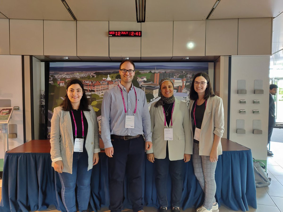 Thrilled to have attended and presented at #Physiology2023 with a part of our amazing lab group @Roberts_Lab <a href="/HelenePhd/">Hélène PhD👩‍🔬🔬🇬🇧 🇫🇷</a> <a href="/ShaimaaAdelGad1/">Shaimaa A. Gad</a> 🎉🔬#Research #AcademicChatter #AcademicLife