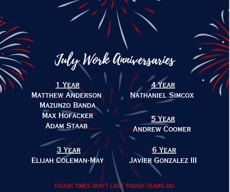 LayThemSafe's tweet photo. Congratulations and thank you for being an essential part of TES' success and growth, we wouldn't be where we are today without you. We appreciate your dedication, hard work, and loyalty that each of you express every day. https://t.co/9irOSkgAzh