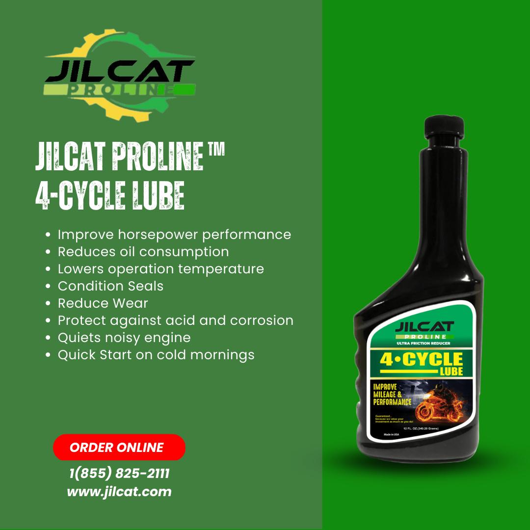 Maximize your engine's potential with JILCAT Proline™ 4-Cycle Lube - the all-in-one solution for improved performance, reduced oil consumption, and more! 🏎️🔥 

#PerformanceUpgrade #JILCATProline