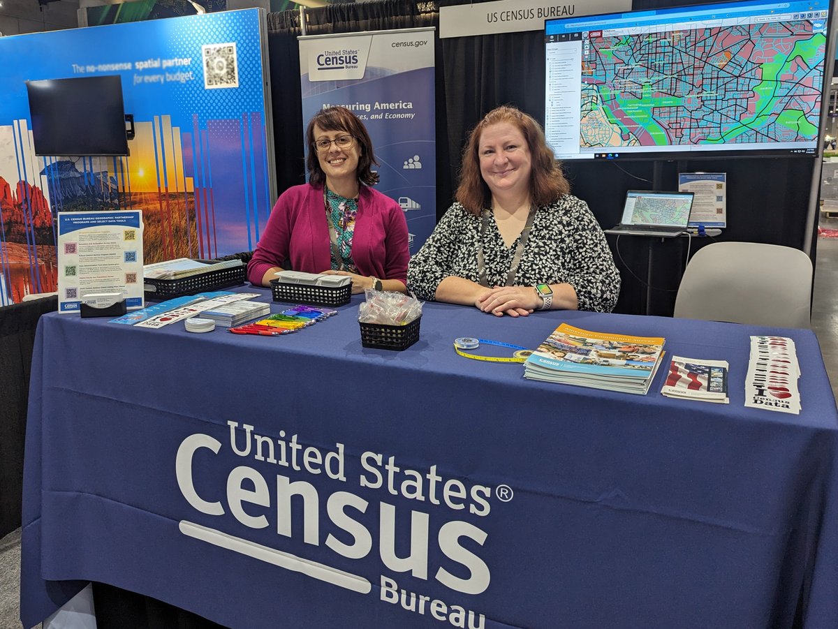 uscensusbureau's tweet image. Good morning #EsriUC attendees!  

We will be at booth 2214 in the exhibit hall this week. Stop by to learn about #2020Census data, #ACSdata, #CensusGeography and more!