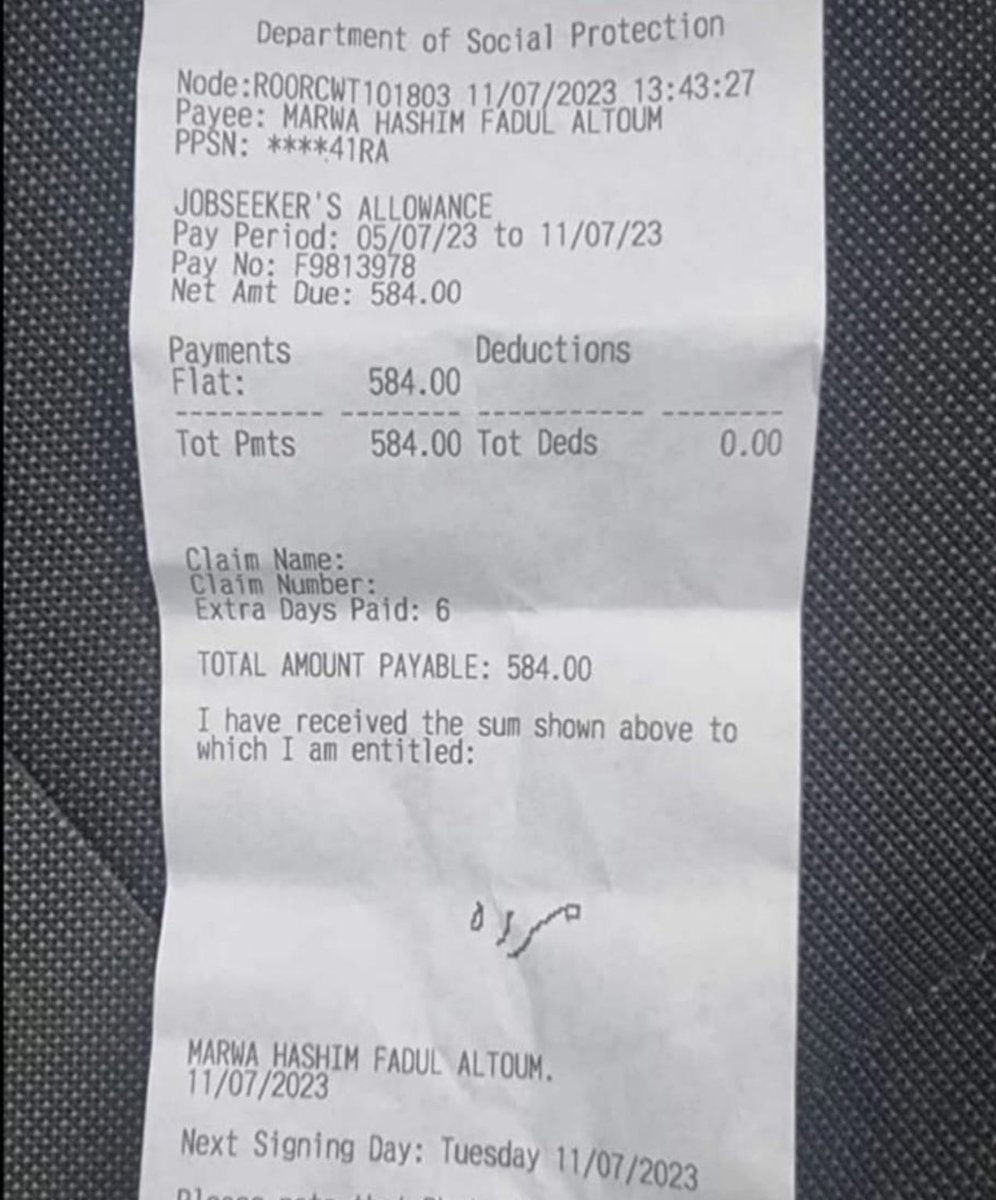 Struggling to feed your children?…

This is exactly why they are all flocking to Ireland

That’s just a weeks payment for a single person