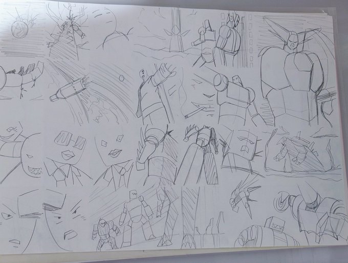 チェンゲを観ながら絵コンテ練習してました(*'ω`*) 