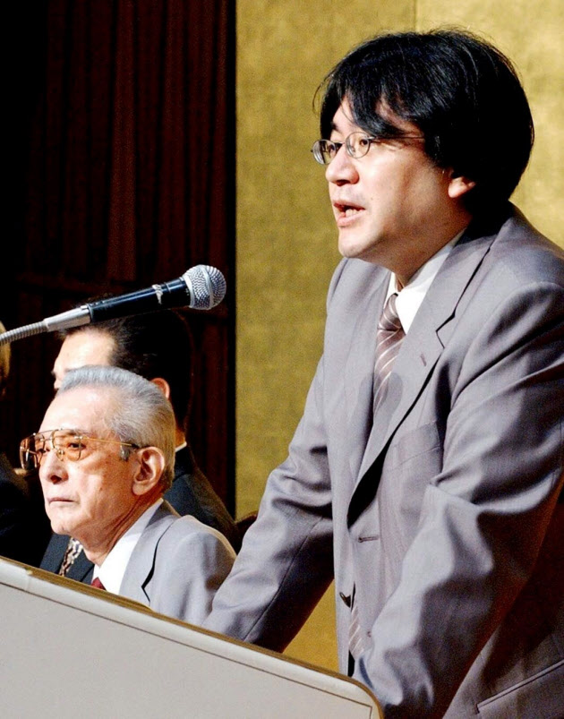 "We require a special talent to manage Nintendo. I believe him to be the best for the job."

Yamauchi Hiroshi 🧠 (2002) #岩田聡 ❤️🙏