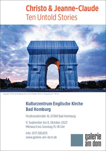 Ausstellung Christo &amp; Jeanne-Claude – Ten Untold Stories in Bad Homburg

#Ausstellung #BadHomburg #Christo #Fotografie #JeanneClaude #KulturzentrumEnglischeKirche #Kunst #TenUntoldStories #WolfgangVolz

starbesuch.de/2023/07/12/aus…
