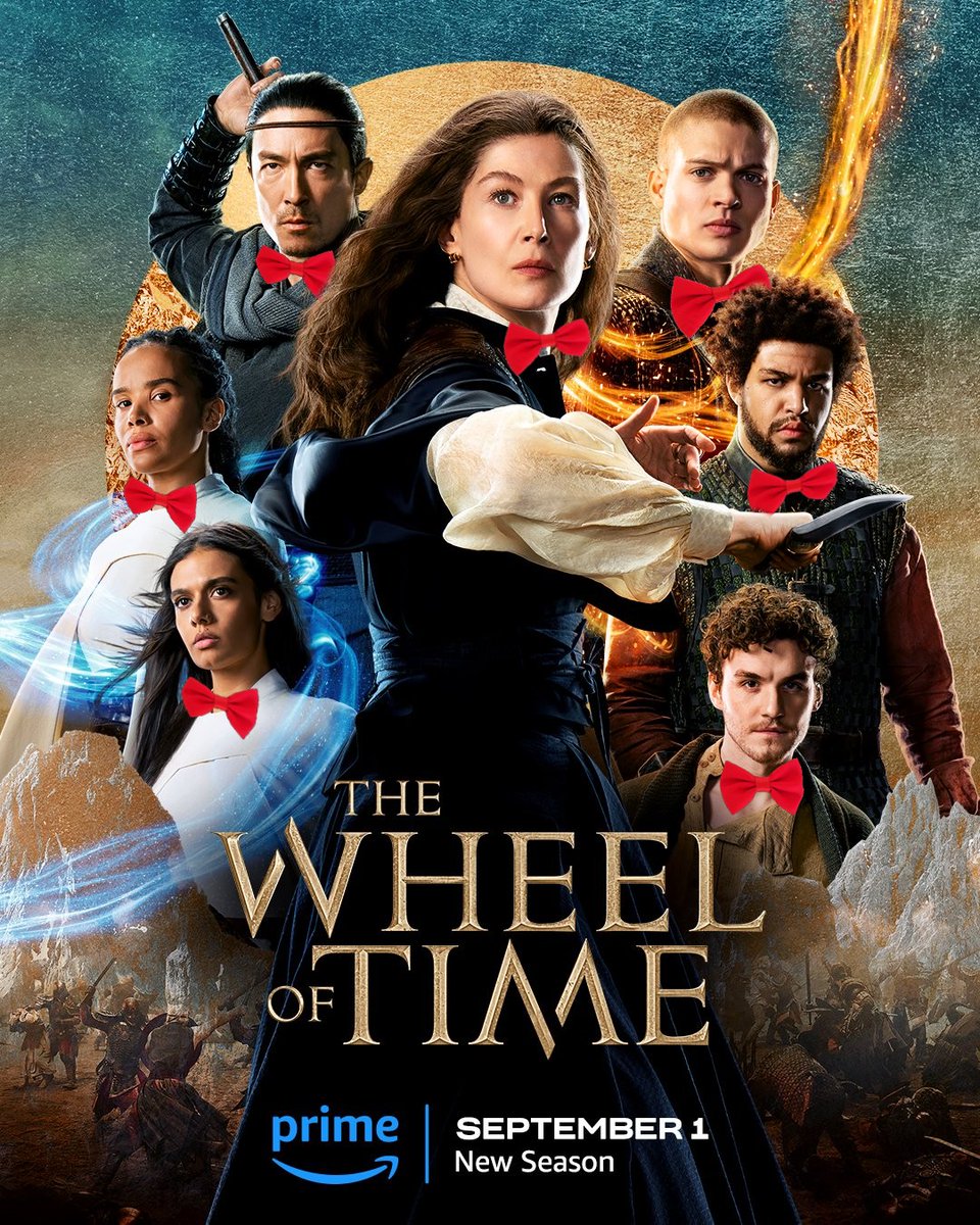 BozImsaho's tweet photo. I feel like Oprah.
YOU GET A BOWTIE, and YOU GET A BOWTIE, and YOU GET A BOWTIE, EVERYBODY GETS A BOWTIE!!
#TheWheelofTime #TwitterOfTime https://t.co/FuT4LbgvgY