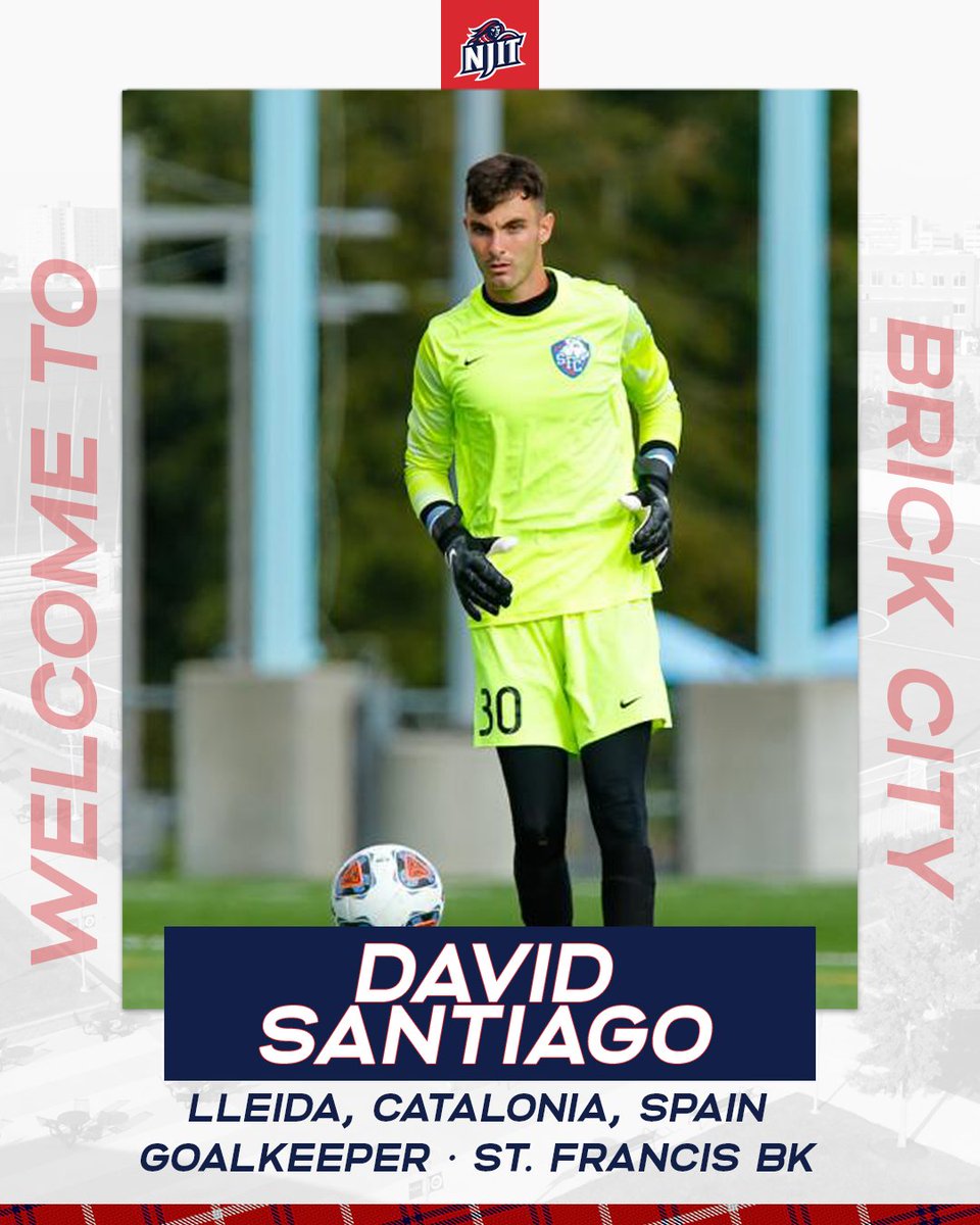 NJITsoccer's tweet photo. Welcome to #HighlanderNation, 𝐃𝐚𝐯𝐢𝐝 𝐒𝐚𝐧𝐭𝐢𝐚𝐠𝐨 🔴⚔️🔵
📍Lleida, Catalonia, Spain
🏫St. Francis BK➡️NJIT
⚽️Goalkeeper
📚 Masters in Management
#RollTech ⚔️ https://t.co/ioVSma0MDc