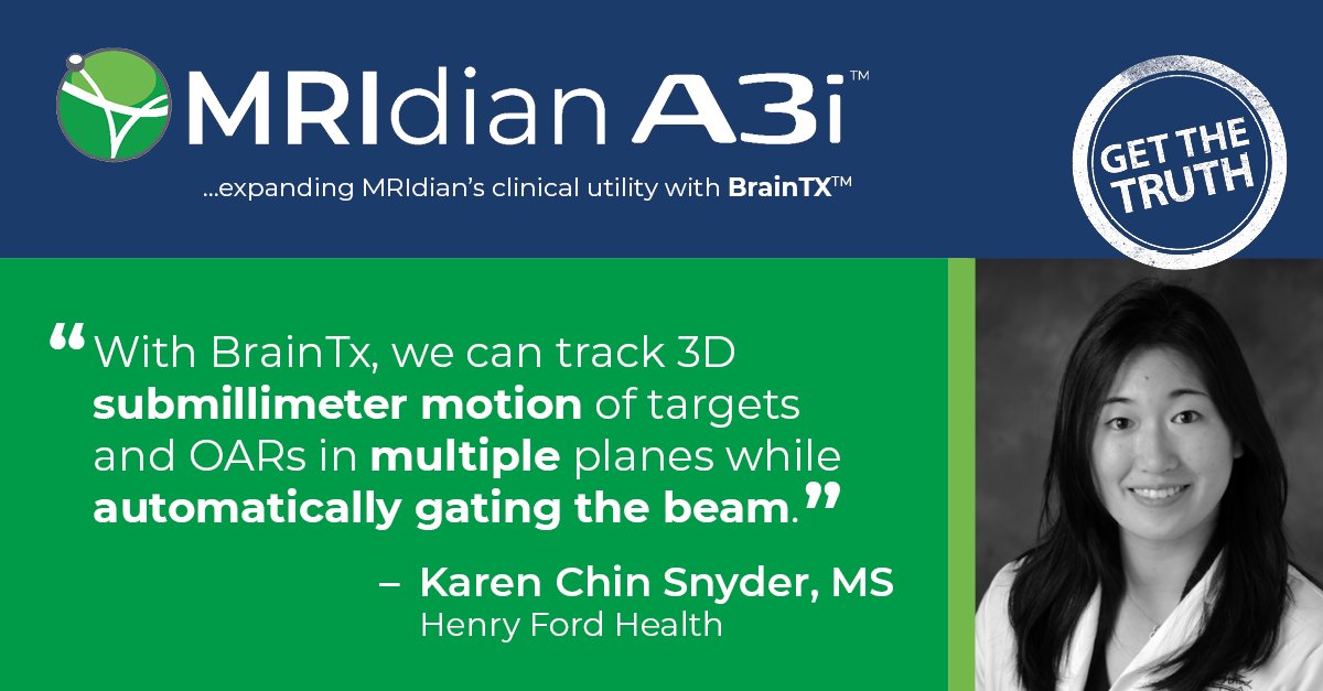 #BrainTx offers submillimeter precision and accuracy for MR-guided intracranial treatments. Learn about the commissioning of BrainTx on #MRIdian from Karen Chin Snyder on our June 22 webinar: bigmarker.com/viewray/MRIdia…
