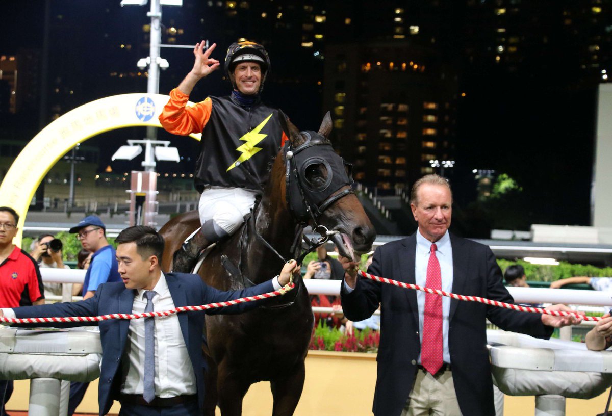 dommillard1's tweet photo. Not the biggest horse on the block, but Togepi makes up for in heart. We were concerned about barrier 11 on a track that appeared to favour the front runners but Hugh Bowman gave the horse a top ride. Congratulations to owner Liu Shun Hong. https://t.co/QSpCR8Y6Ej