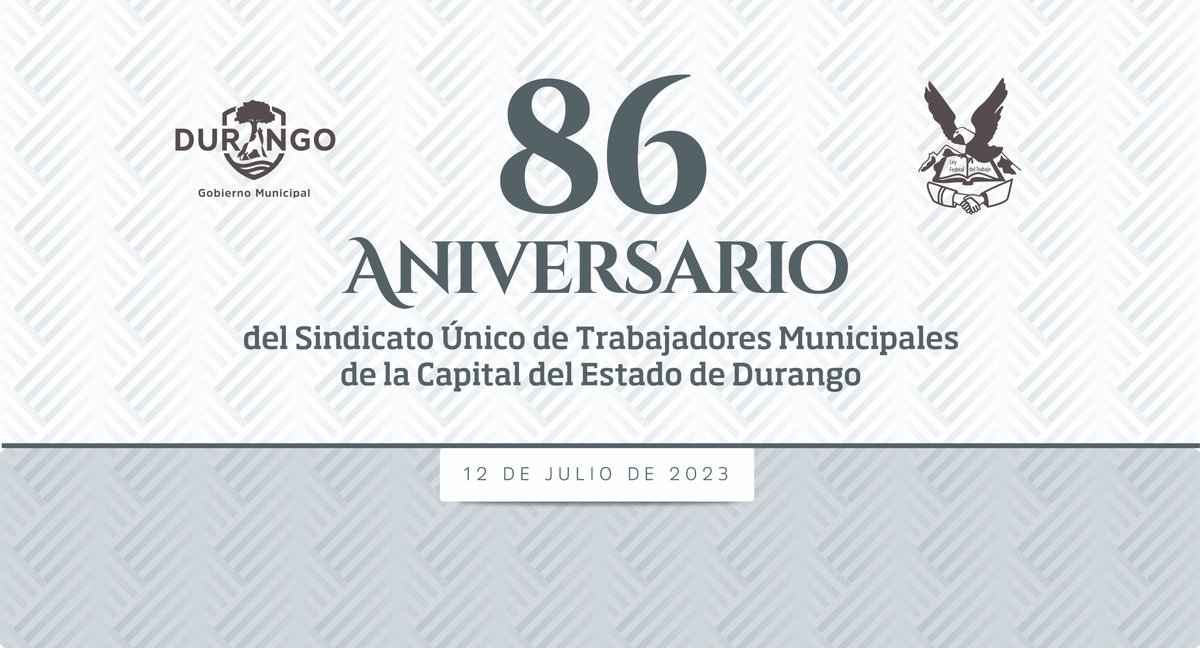 SUTM_Dgo's tweet image. El día de hoy celebramos 86 años de ser la voz de los trabajadores municipales, de estar atentos a sus necesidades, de pelear por sus derechos.
Gracias por ser parte del #sutm, gracias por estos 86 años y los que vienen.
Todos #SomosSUTM