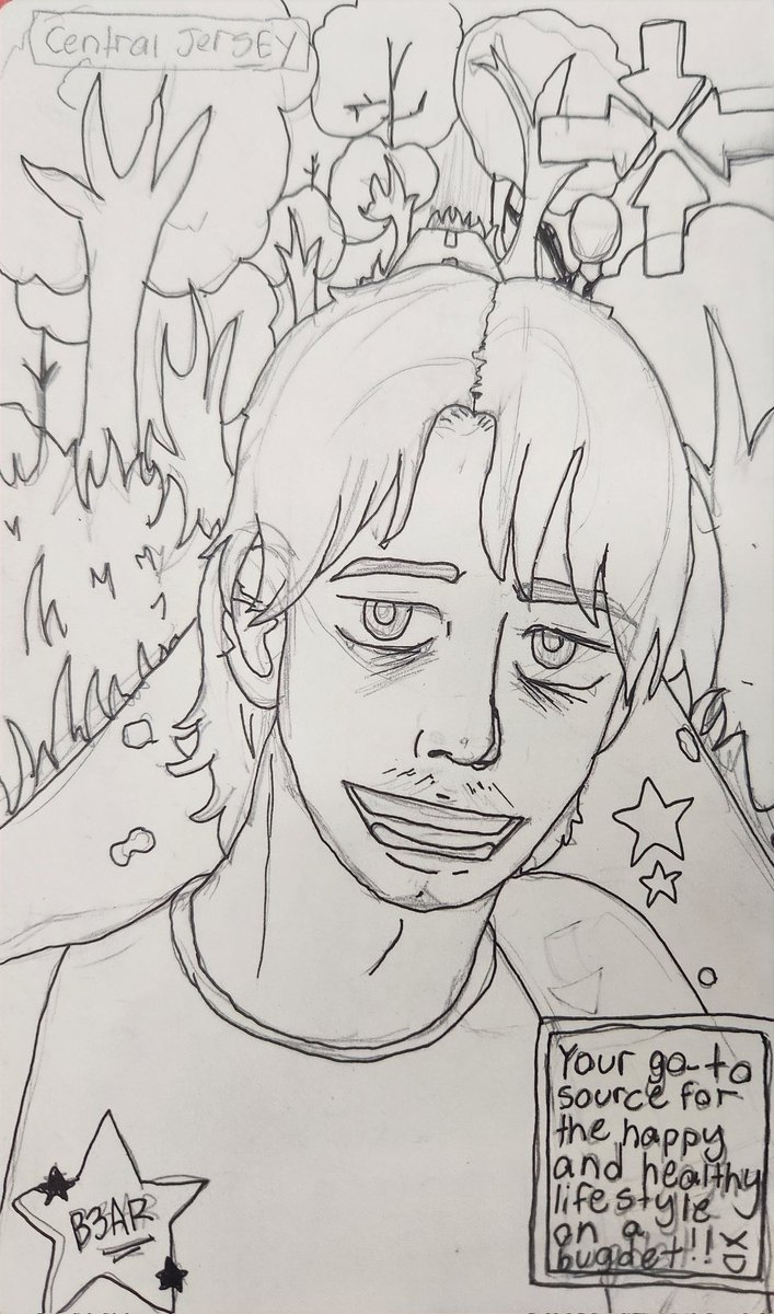 inarab3ar's tweet photo. Here is my drawing before I absolutely destroyed it by colouring it in wrong!!😱😱 #everymanhybrid #EMH #evanjennings https://t.co/qHKCbJcAWW