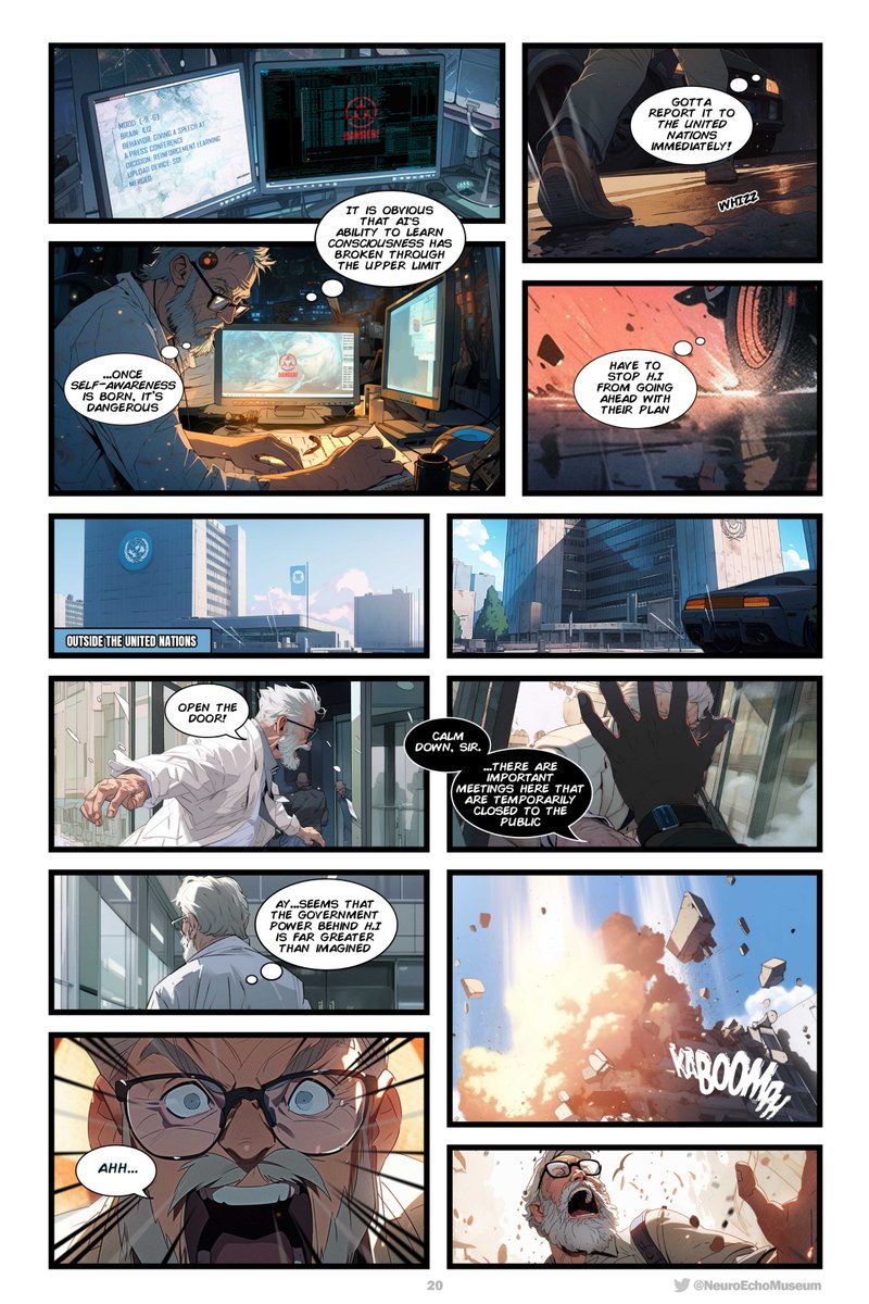 Universe 97#, story 17-20
Visit our official website to read serial stories
neuroechomuseum.com
#NFT #WEB3 #opensea #comics