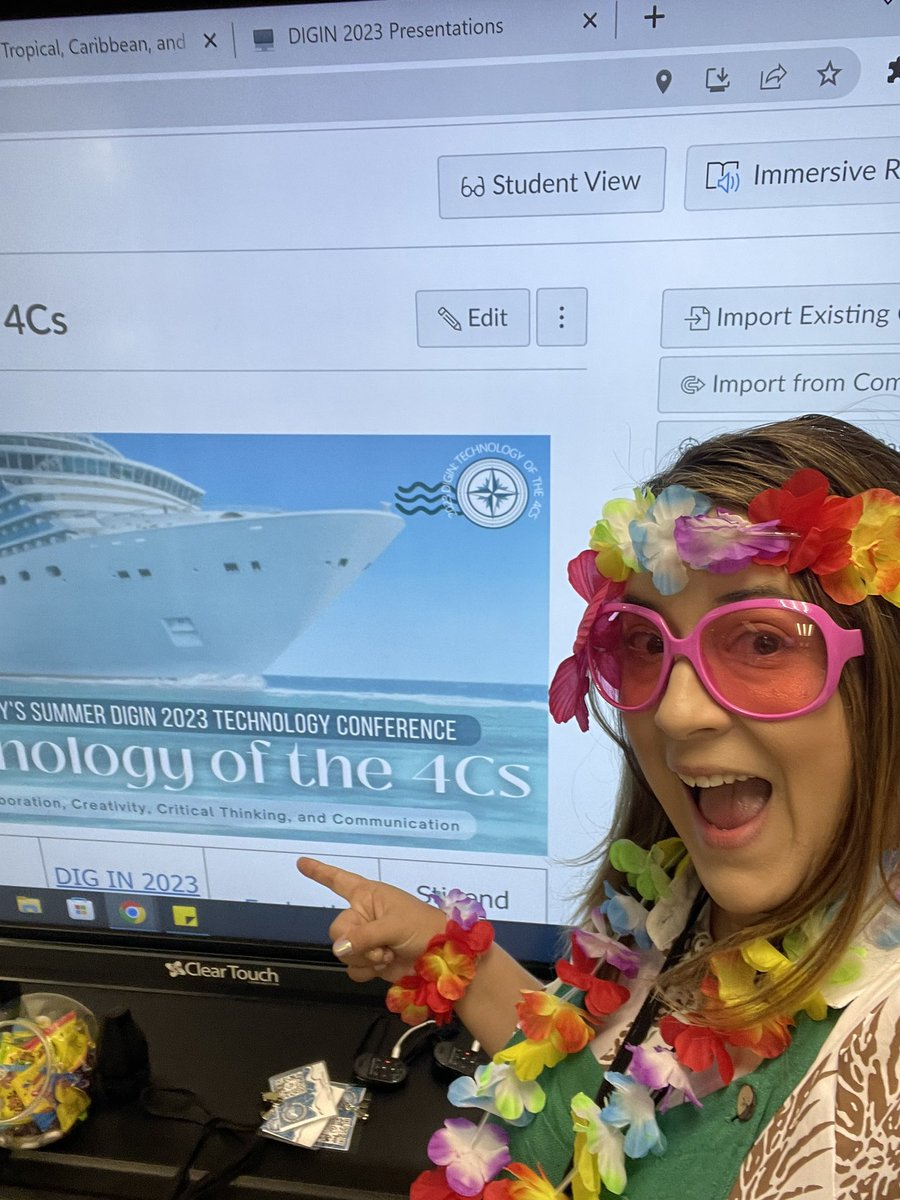 BethanyITC's tweet photo. Day 2 on the learning cruise with #BCSDTeachers at #DIGIN23! ๐ขโ๏ธ Excitement is off the charts as we chart our course to innovation. Canโt wait to dive deeper into the sea of knowledge today! ๐๐ #EduCruise #TeacherLife #Day2Digin https://t.co/GKhIP3YPjg