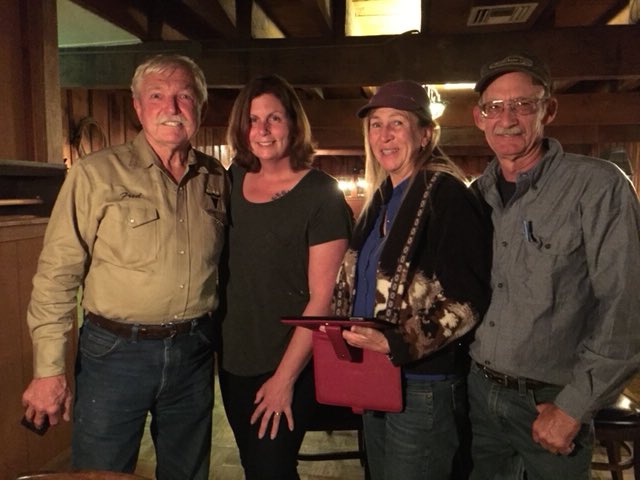 Goldrushmelody's tweet photo. Lasting memories, Fred, Jen, Jerry &amp; myself out for a bite https://t.co/iJO4Mp0ofK