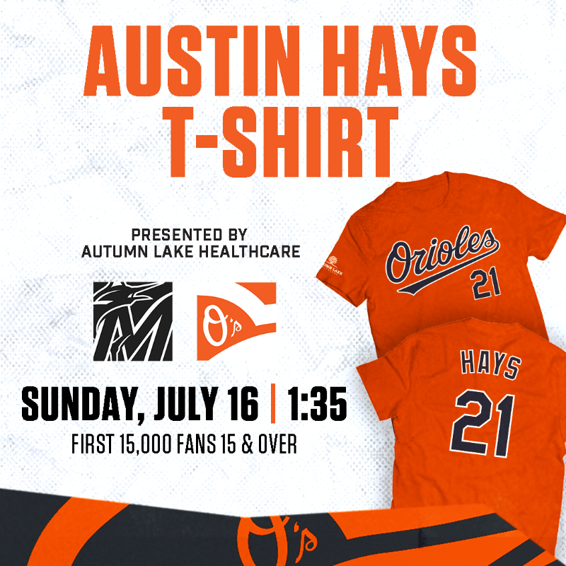 Orioles's tweet photo. All-Star Austin is getting a t-shirt!
