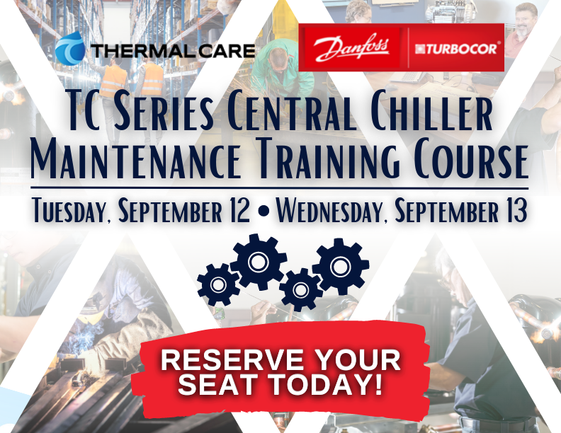 thermalcare1's tweet image. Seats are filling up for our two-day #training course on servicing and maintaining TC Series Central #Chillers featuring #Turbocor compressors on Tuesday (9/12) and Wednesday (9/13) at our facility! Please #register at: thermalcare.com/technical-trai… #industrialchillers #processcooling