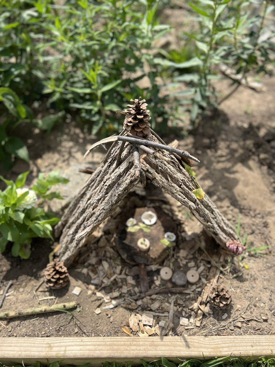 GC_ContinuingEd's tweet image. Look at these beautiful fairy houses our garden campers made today!