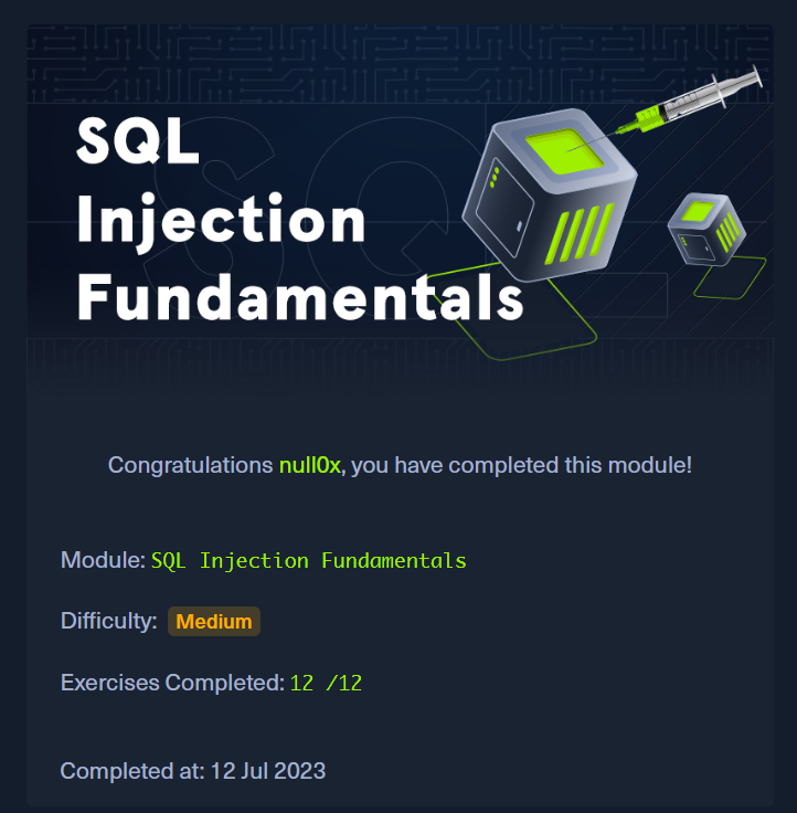 esuhei07's tweet photo. and here we go !! smashed the assessment and killed the final monster ! now time to open a good beer ! cheers guys! #HTB #HackTheBox #htbacademy #sqli #roadtocpts #Hackingtime #infosec #ITsecurity #cybersec #cybersecurity https://t.co/7MDMba2E7l