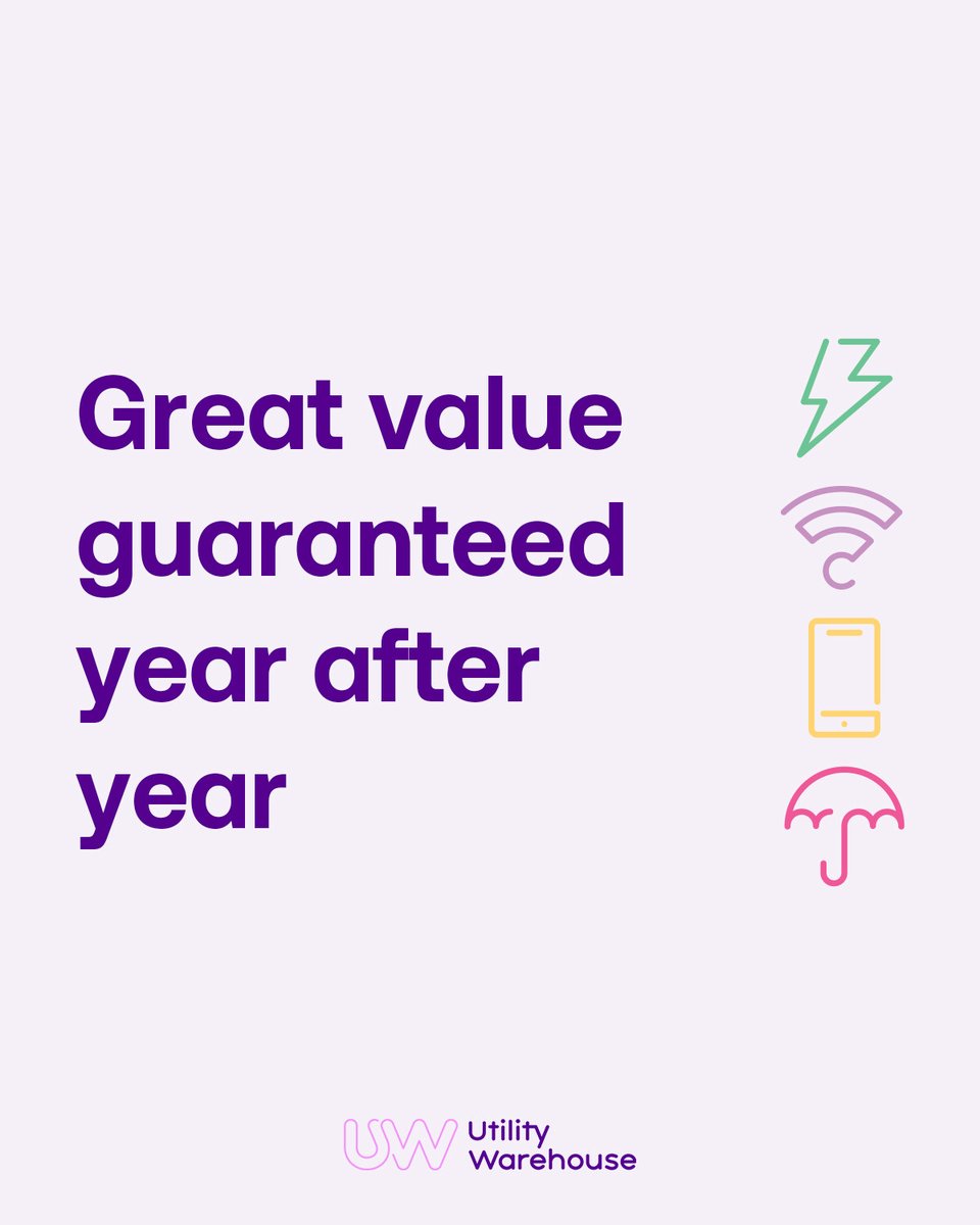 ClareLupton's tweet photo. The more services you take with UW, the more you'll save. And with no hidden charges or price rises midway through your contract, you're guaranteed great value year after year. 
Ready to start saving a bundle? Get in contact with me. 
#OneBill #SaveABundle https://t.co/E05OiJtT9x