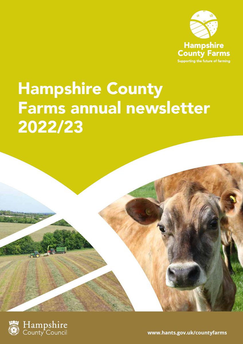 Do read our latest Hampshire County Farms newsletter, celebrating some of the wonderful activities of our farm tenants in 2022/23.
democracy.hants.gov.uk/documents/s109…
