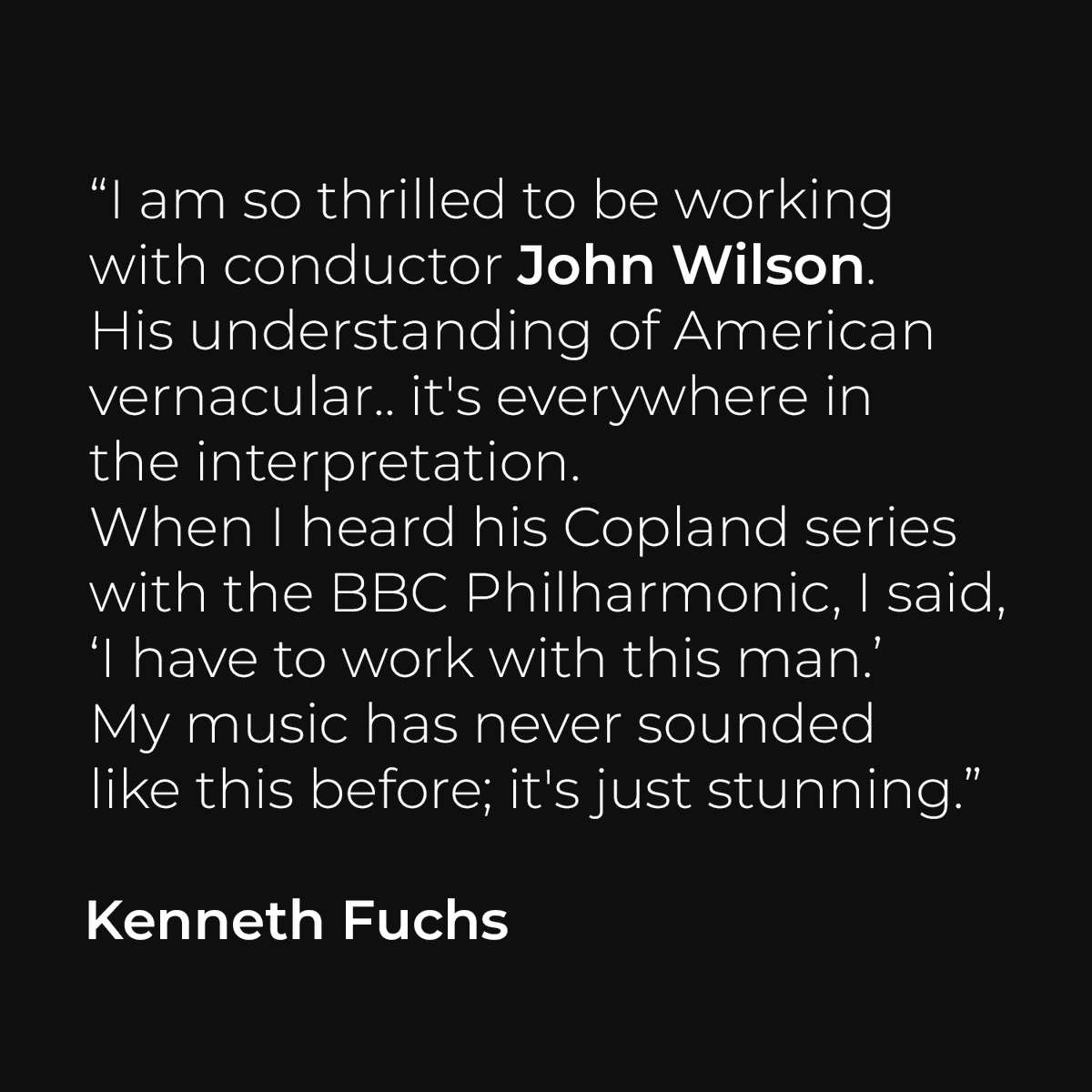 SinfoniaOfLondn's tweet photo. "My music has never sounded like this before; it's just stunning."
Our upcoming album featuring the orchestral works of Grammy-Award-winning composer Kenneth Fuchs is out THIS FRIDAY, on @ChandosRecords!
#SinfoniaOfLondon #JohnWilson #Conductor #KennethFuchs #Composer https://t.co/KEmcj7XI8Y