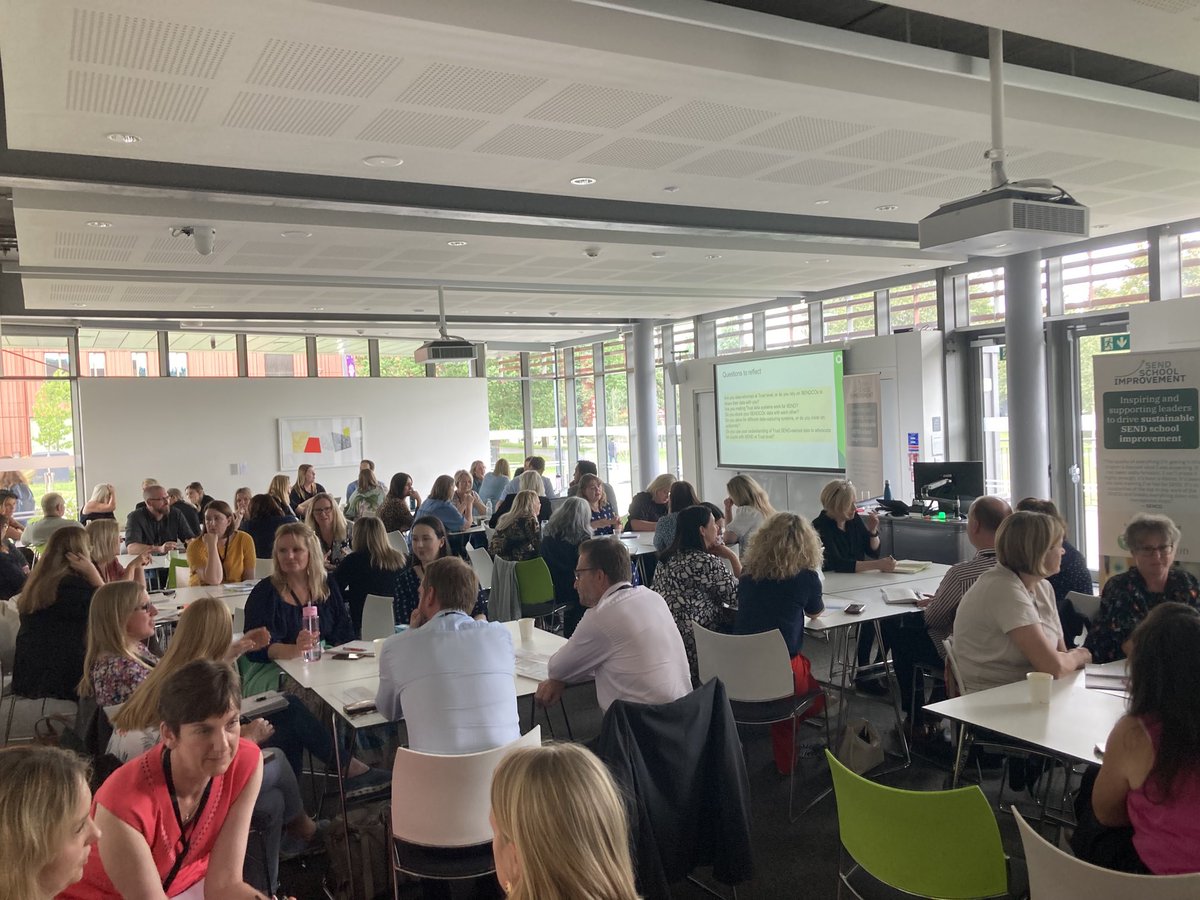 A great crowd of MAT SEND Leaders engaging in discussion about data (sometimes a dry topic, so I was grateful for their enthusiasm and participation!). Thank you all ⁦@WholeEducation⁩ #SENDLeadership