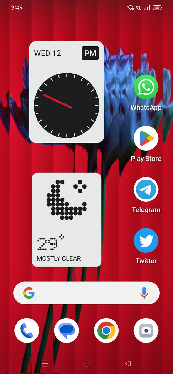 ravi3dfx's tweet photo. #Nothing x #Realme 
Nothing Launcher on #realmext looks cute 😌😂 https://t.co/9Xn8ySC3os