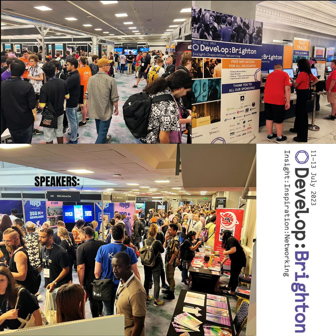 amuzogames's tweet photo. We're at @developconf, the biggest UK game dev conference! Exploring trends and connecting with new and old friends. Come and say hello! #gamedev #Brighton https://t.co/x3Tolw8Rmb