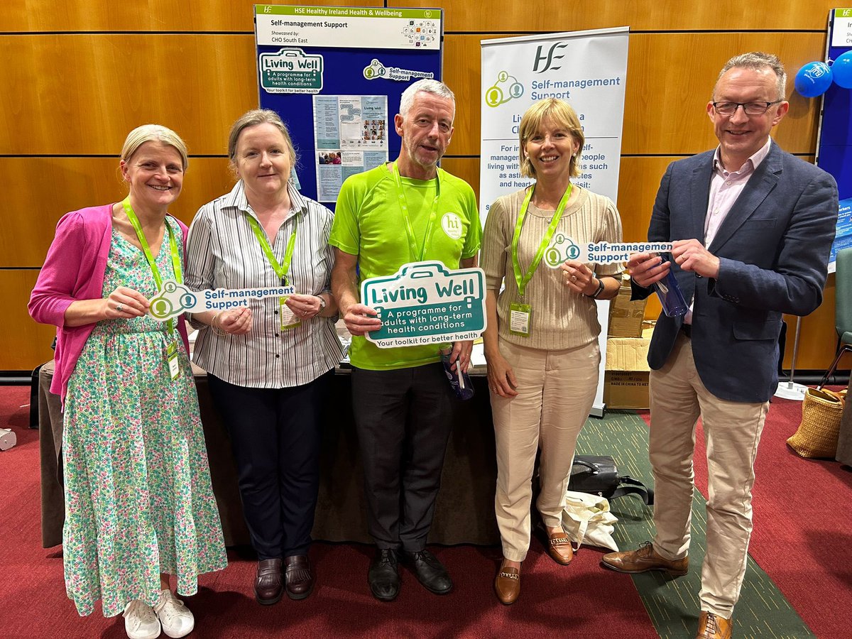 Delighted to discuss self-management of chronic conditions with @CcoHse and @crowley_philip along with my colleagues at the @HealthyIreland conference #HSEselfmanagementsupport #HSELivingWell